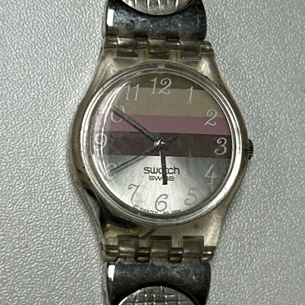 Swatch ladies watch Metallic Dune LK258G NEW BATTERY